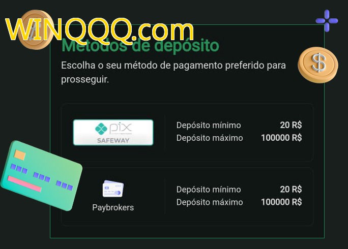 O cassino WINQQQ.combet oferece uma grande variedade de métodos de pagamento